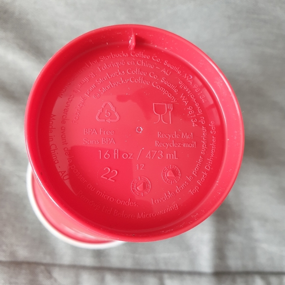 New- 2022 Starbucks red cup- reusable - 16oz- 25 years anniversary - Picture 3 of 5